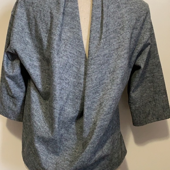 Loft 82 Shirt Medium Grey Polyester Cotton - Picture 7 of 10